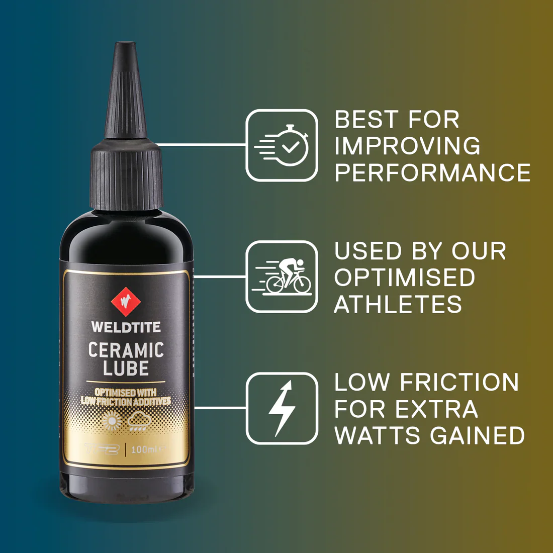 Weldtite Ceramic Bike Chain Lube 100 ml - Image 2